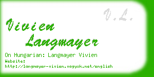 vivien langmayer business card